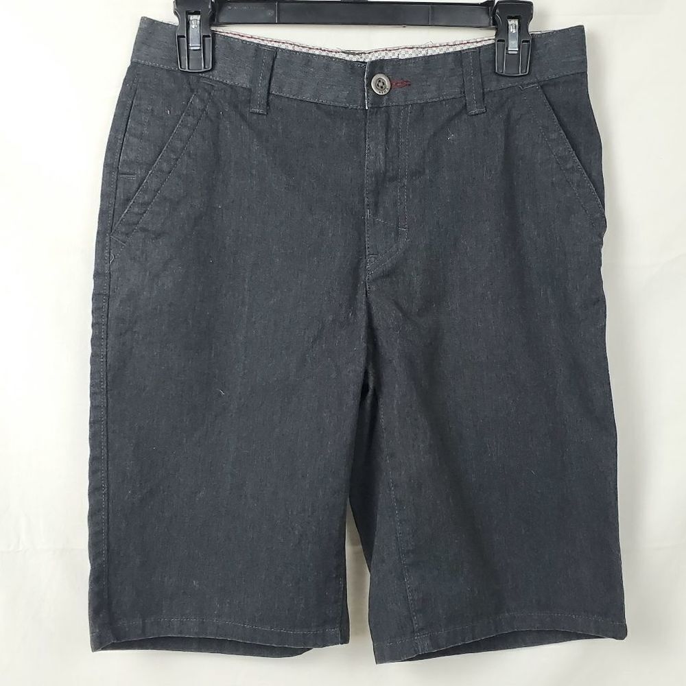 Tony Halk Boys 16 Cotton blend Dark Grey FF Shorts